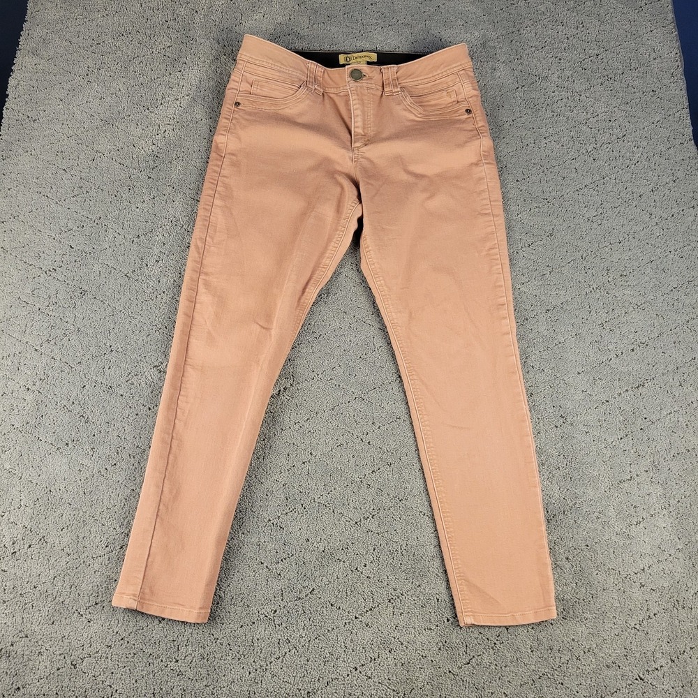 Democracy Pants Womens 10 Pink Skinny Ankle Ab Technology Slimming Stretch Denim